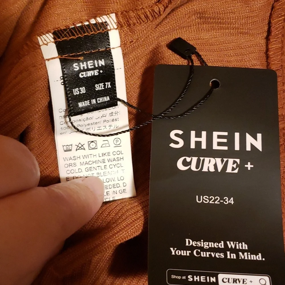 Shein Mini Skirt Size US 30/7X camel/brown - Picture 5 of 6